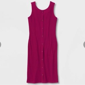 Girls' Button-Front Sleeveless Idi Dress - Art Class, size m and l, nwt